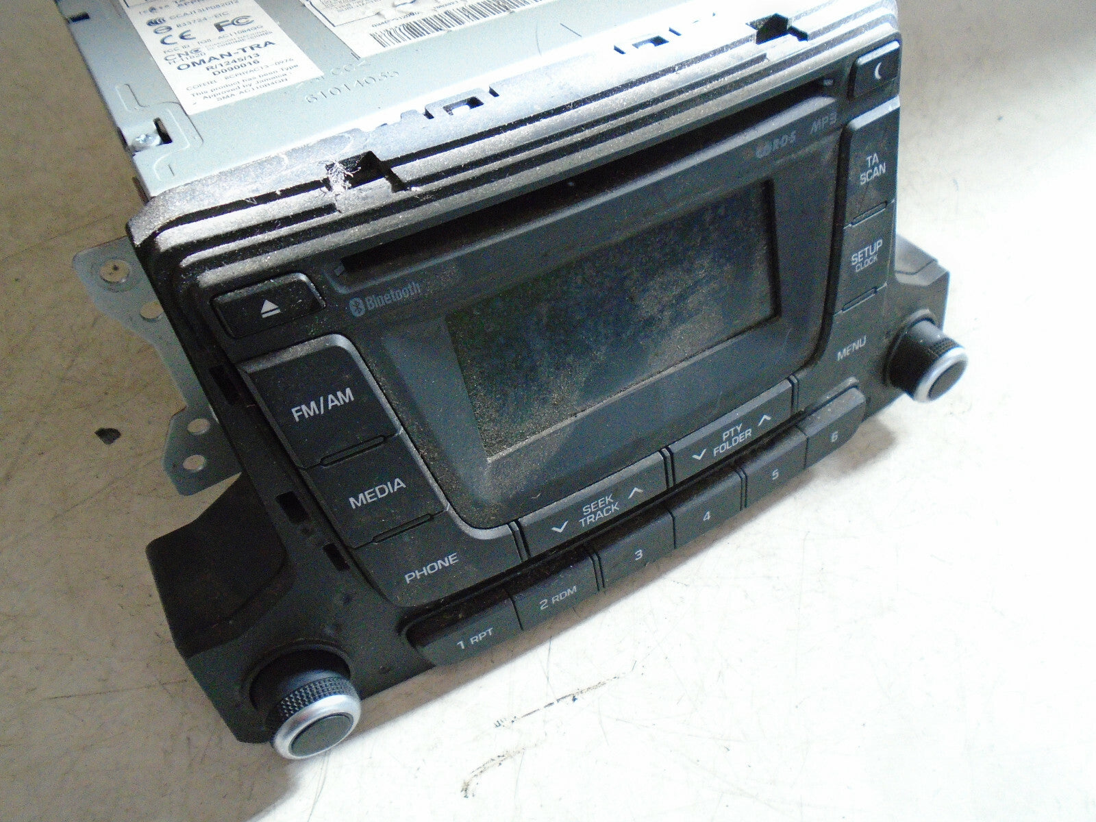 HYUNDAI I10 MK2 2016 RADIO CD PLAYER STEREO HEAD UNIT 96170B90504X