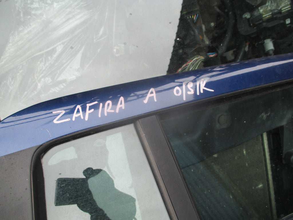 VAUXHALL ZAFIRA A 2004 OSR DRIVER SIDE REAR COMPLETE DOOR BLUE