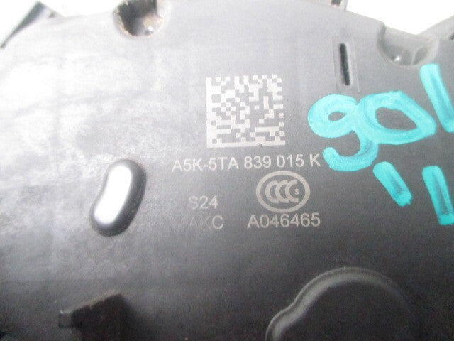 2019 VW VOLKSWAGEN GOLF NSR PASSENGER SIDE REAR DOOR LOCK MECHANISM A046465
