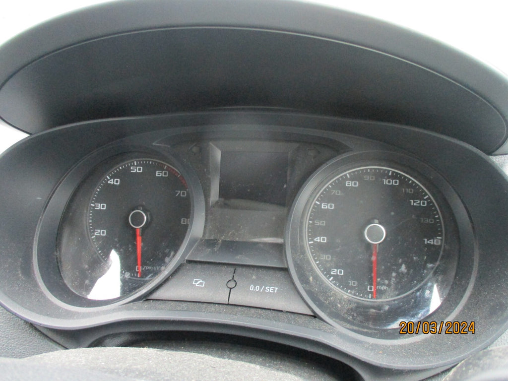 2014 SEAT IBIZA MK4 1.4 PETROL MANUAL SPEEDO SPEEDOMETER INSTRUMENT CLUSTER