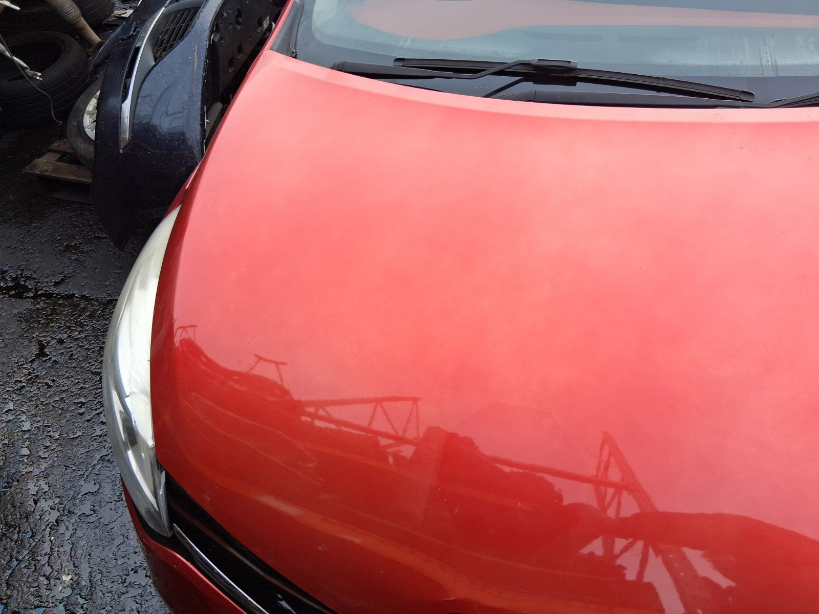 2013 RENAULT CLIO X98 MK4 FRONT BONNET HOOD PANEL RED