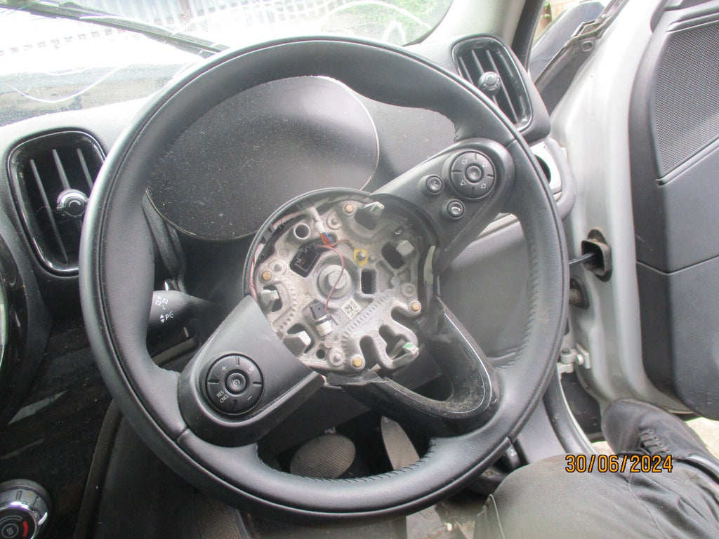 BMW MINI COUNTRYMAN F60 2021 3 SPOKE MULTIFUNCTION LEATHER STEERING WHEEL