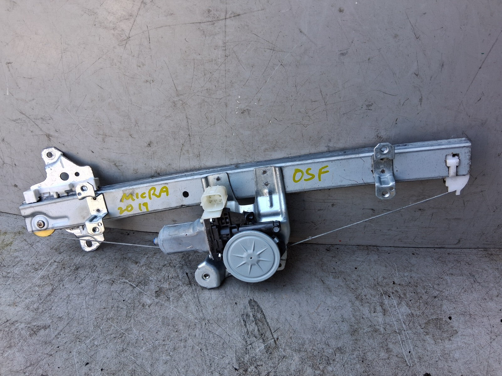 2019 NISSAN MICRA K14 OSF DRIVER SIDE FRONT WINDOW MOTOR & REGULATOR