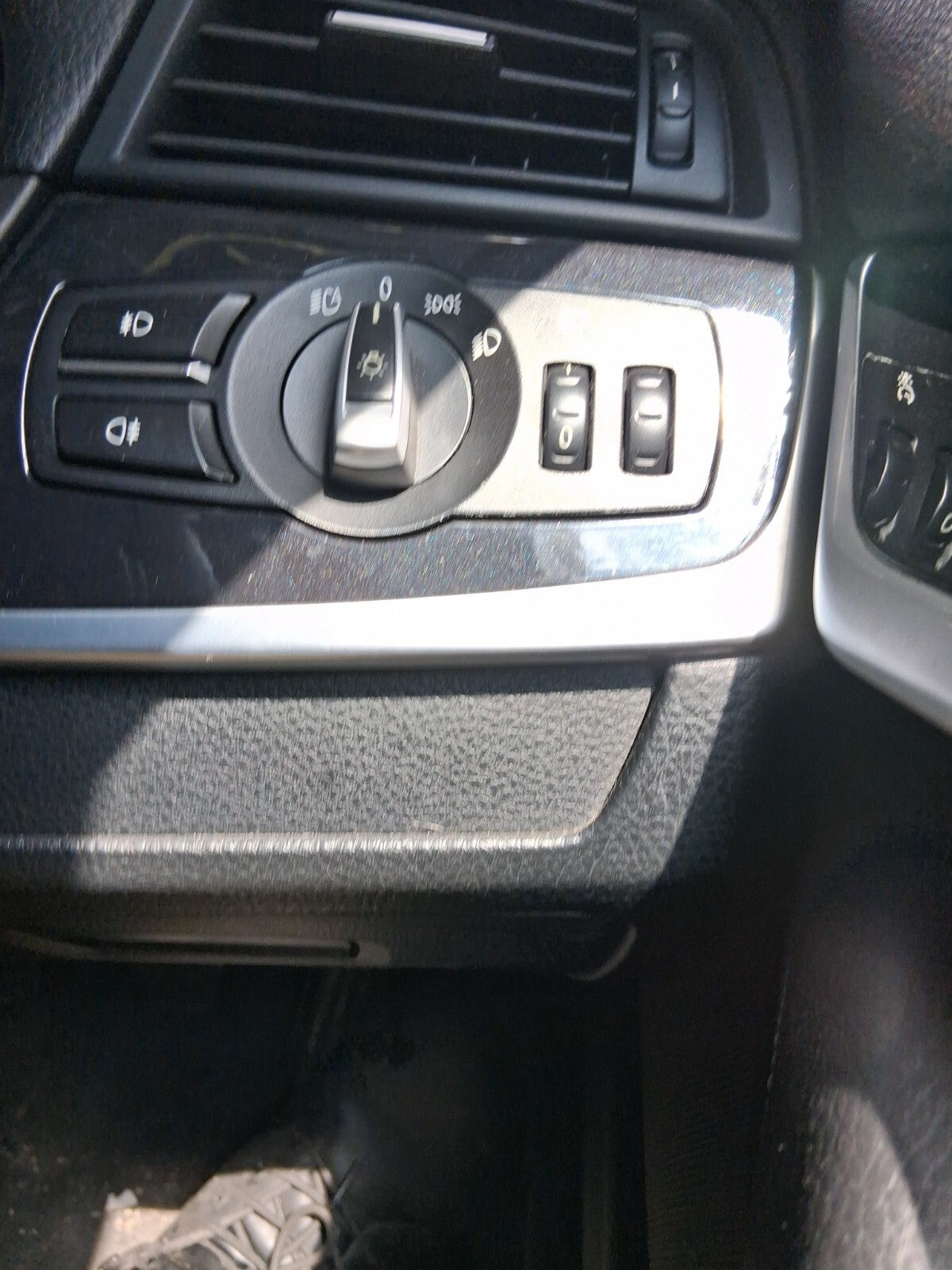 2012 BMW 5 SERIES F10 FRONT HEADLIGHT CONTROL SWITCH ADJUSTER