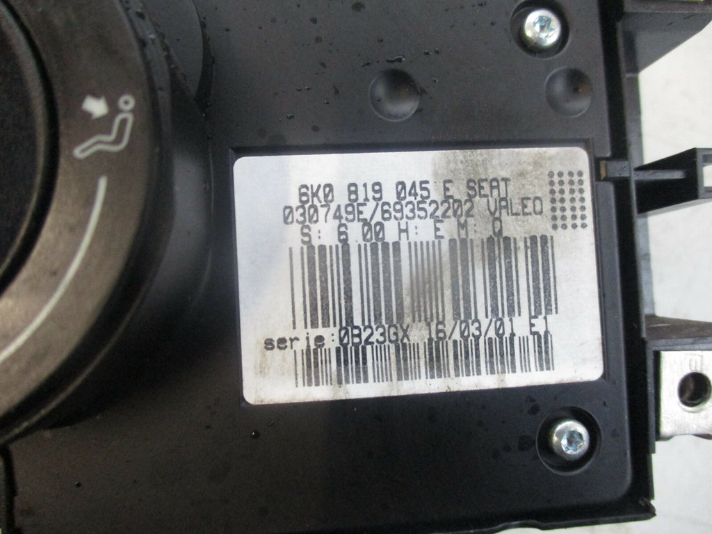 SEAT IBIZA 6K MK2 HEATER CLIMATE CONTROL SWITCHES 6K0819045E