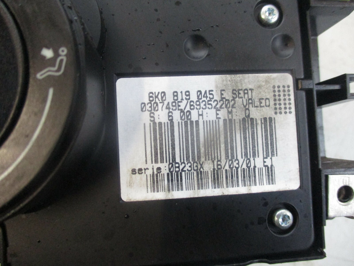 SEAT IBIZA 6K MK2 HEATER CLIMATE CONTROL SWITCHES 6K0819045E