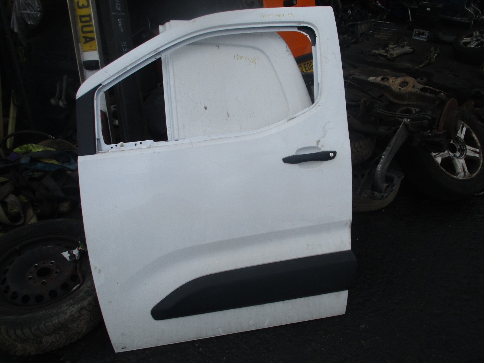 2019 PEUGEOT PARTNER MK3 K9 NSF PASSENGER SIDE FRONT BARE DOOR WHITE