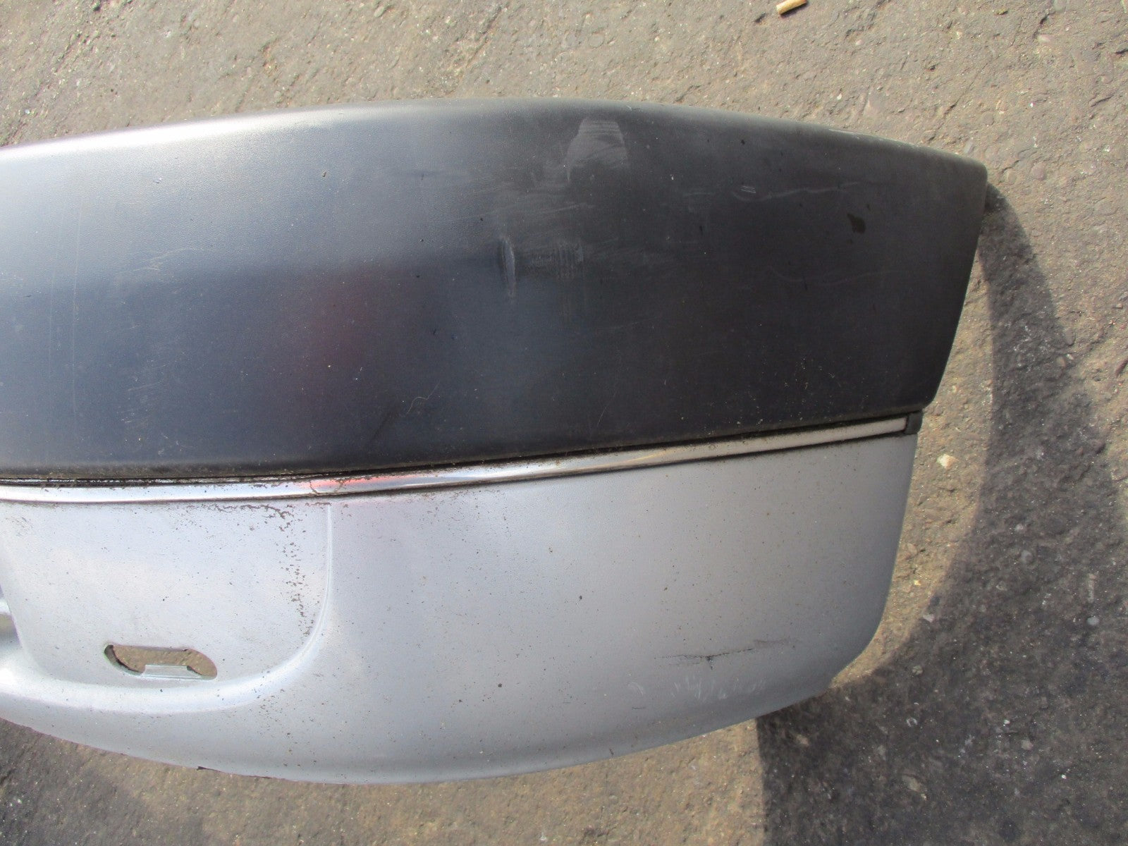 PEUGEOT PARTNER 2001 COMPLETE FRONT PLASTIC BUMPER SILVER