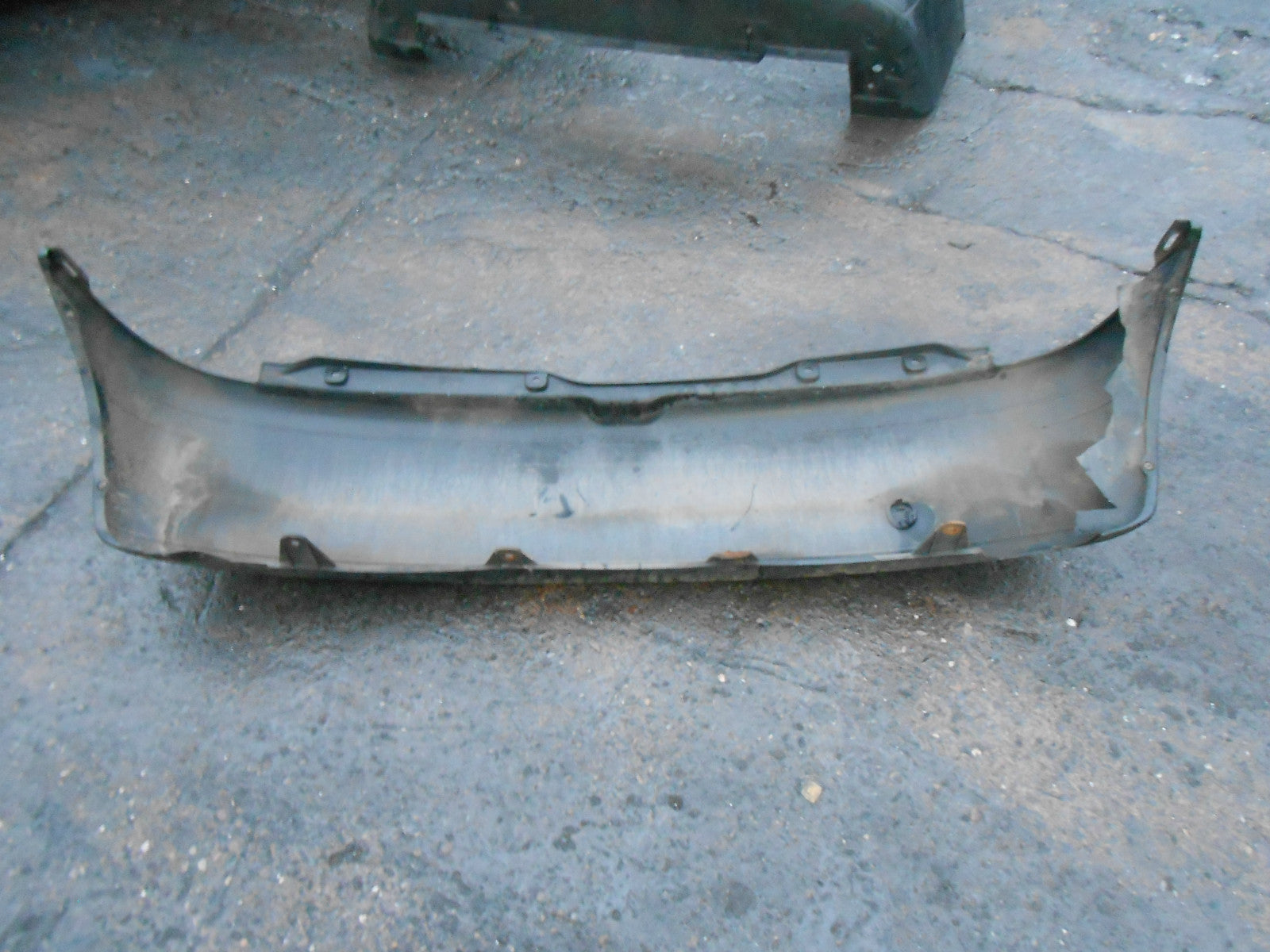 FIAT PUNTO 176 MK1 1998 REAR BACK BLACK PLASTIC BUMPER