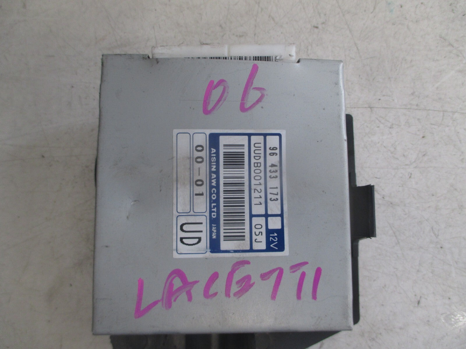 2006 CHEVROLET LACCETI MODULE CONTROL ECU 96433173