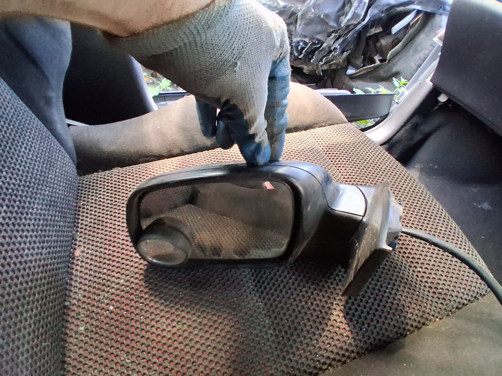 2006 PEUGEOT 307 NSF PASSENGER SIDE FRONT LEFT WING MIRROR GREY 41454313
