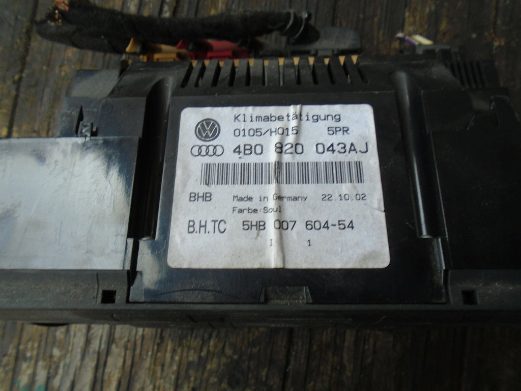 AUDI A6 ALLROAD HEATER AC CLIMATE CONTROL SWITCH 4B0820043AJ