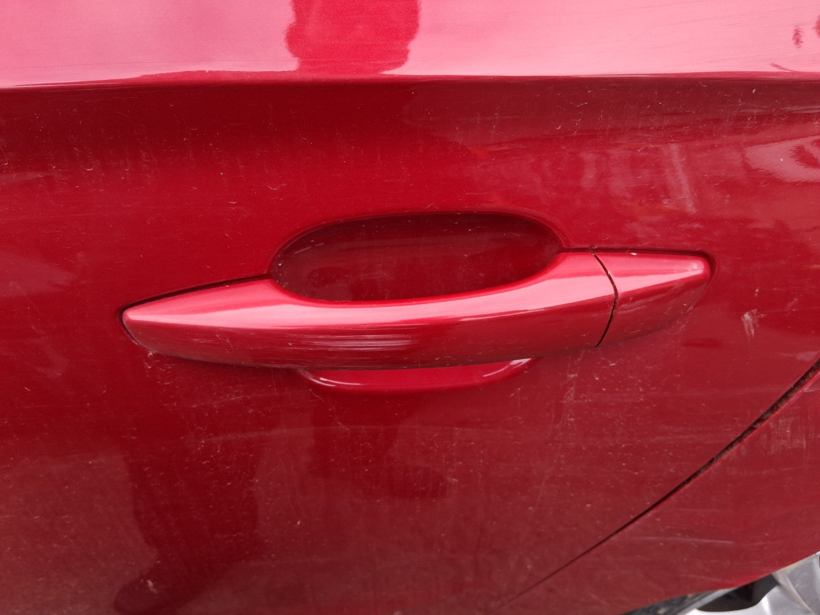 2020 VAUXHALL CORSA F HATCH NSR PASSENGER SIDE REAR EXTERIOR DOOR HANDLE RED