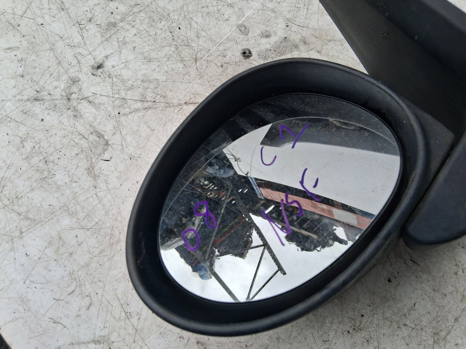 2008 CITROEN C1 MK1 NSF PASSENGER SIDE FRONT MANUAL WING MIRROR RED 879400H020