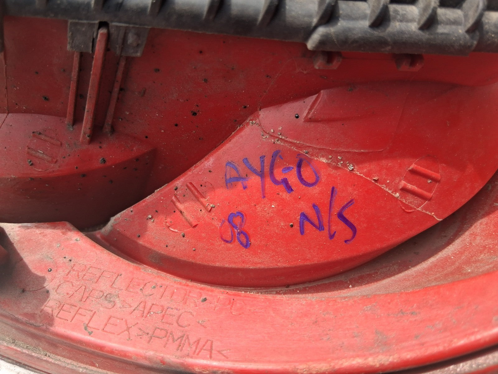 2008 TOYOTA AYGO MK1  NSR PASSENGER SIDE REAR TAIL LIGHT LAMP