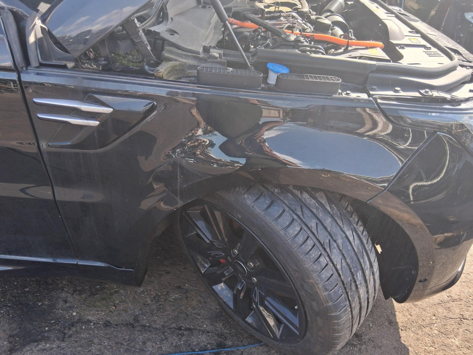2021 LAND ROVER RANGE SPORT L494 AUTO BIO OSF DRIVER SIDE FRONT WING PANEL BLACK