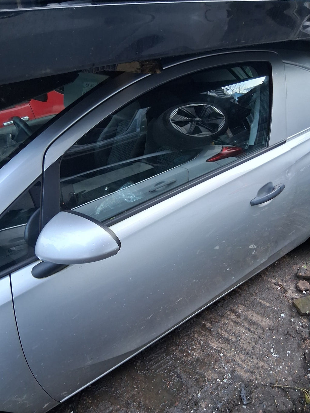 2018 VAUXHALL CORSA E 3 DOOR CORSA VAN NS PASSENGER SIDE LEFT BARE DOOR SILVER