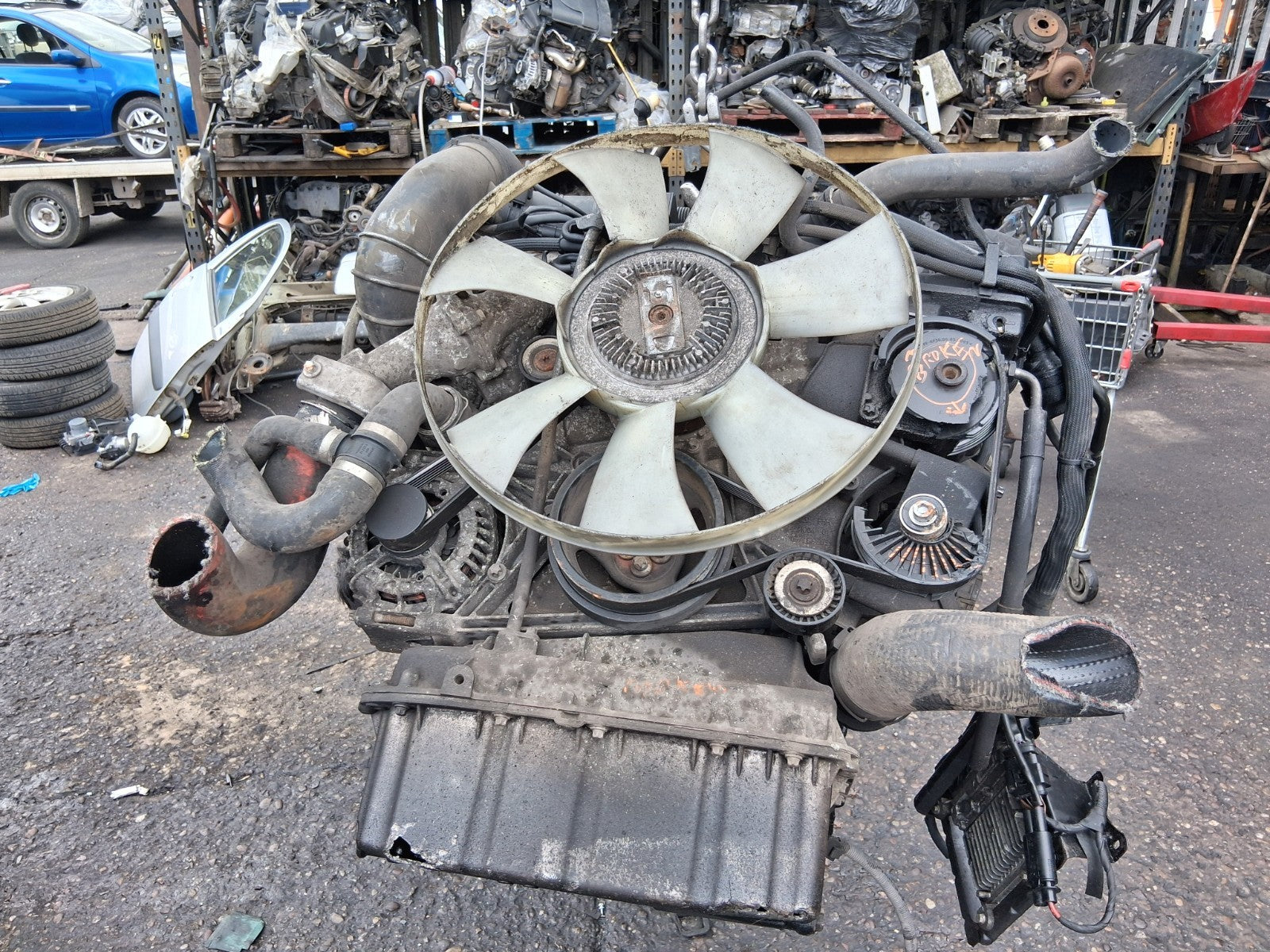 2010 MERCEDES BENZ SPRINTER W906 2.1 DIESEL COMPLETE ENGINE 651.955