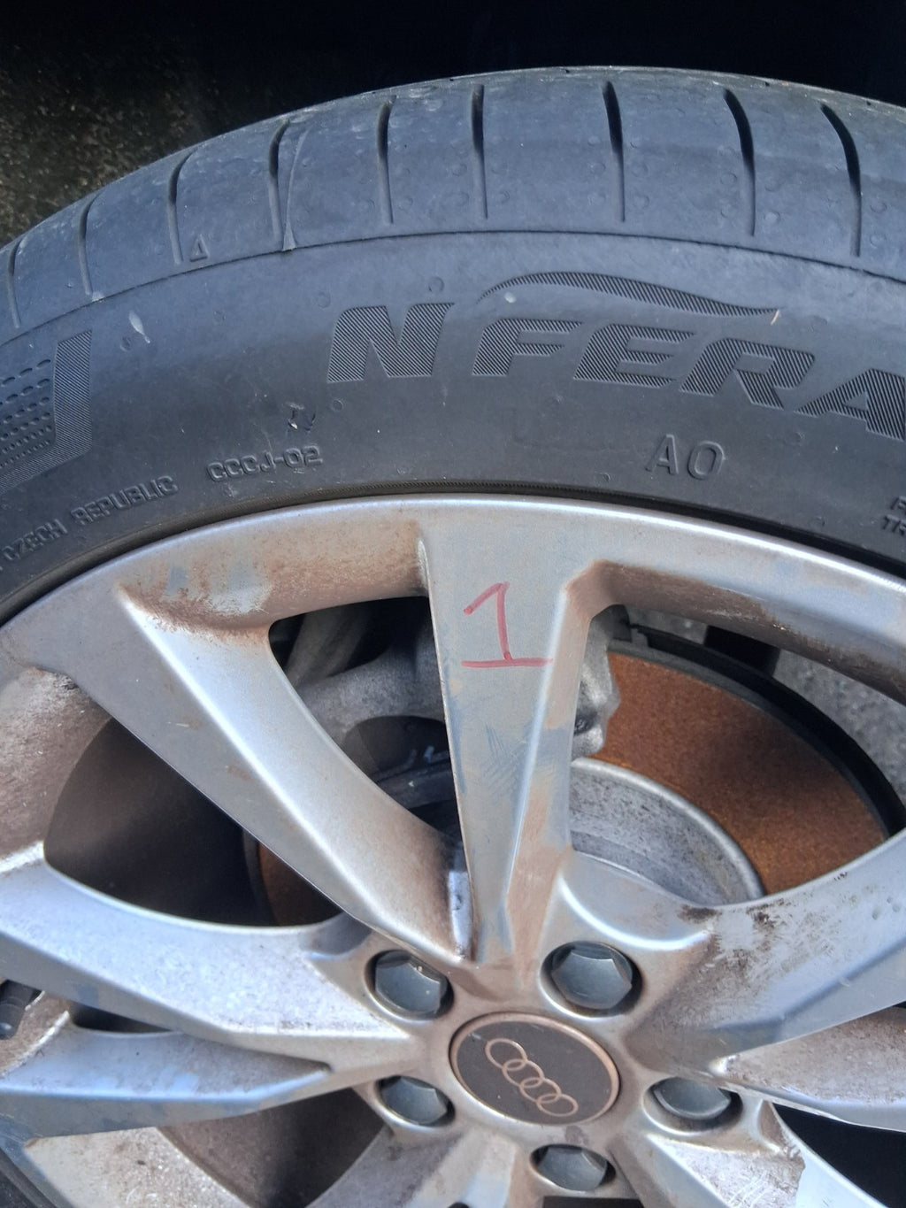2025 AUDI A3 8Y HATCHBACK 17 INCH ALLOY WHEEL WITH TYRE 225/45R17