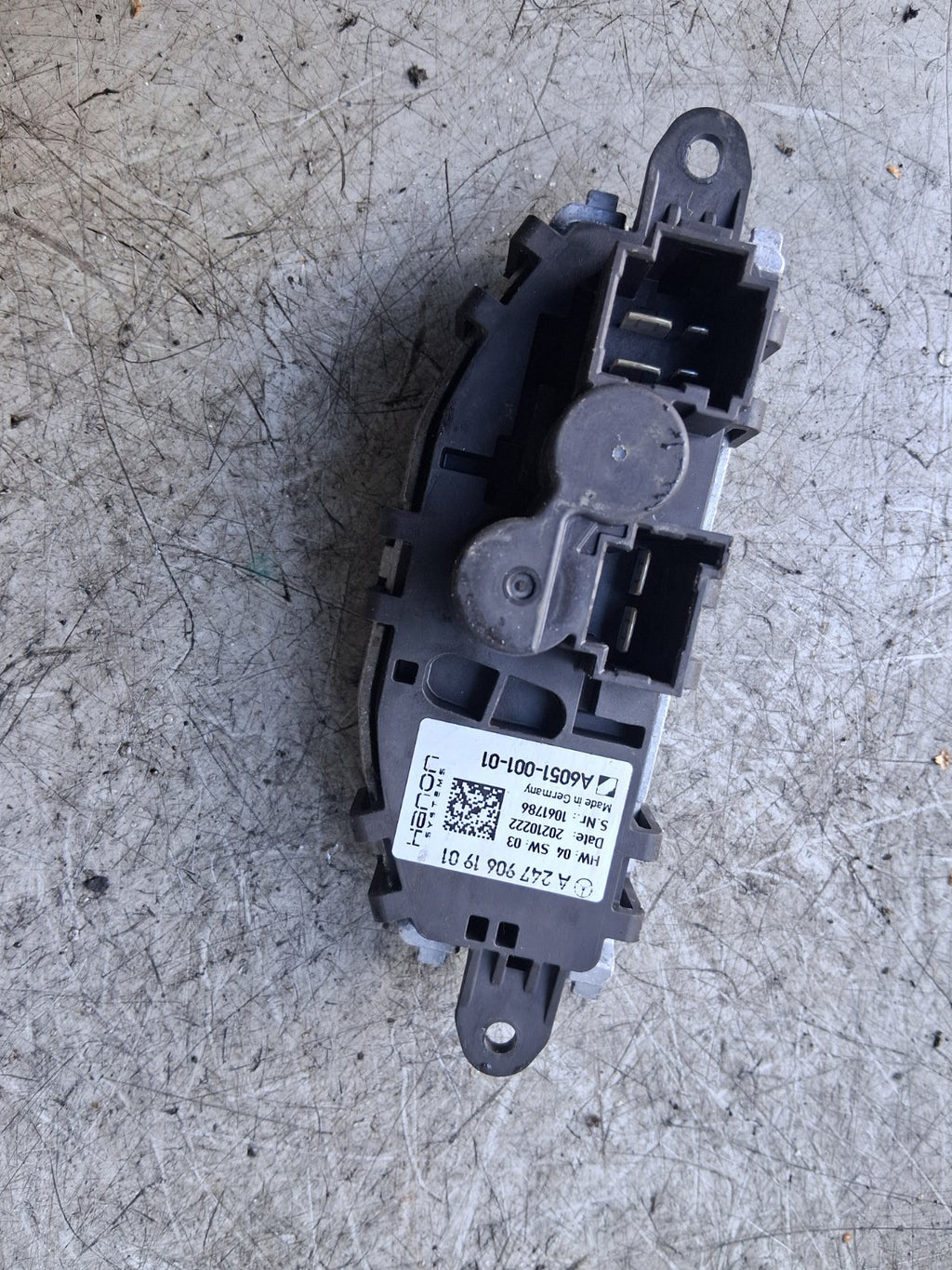 2021 MERCEDES A CLASS HEATER BLOWER MOTOR FAN  RESISTOR A2479061901