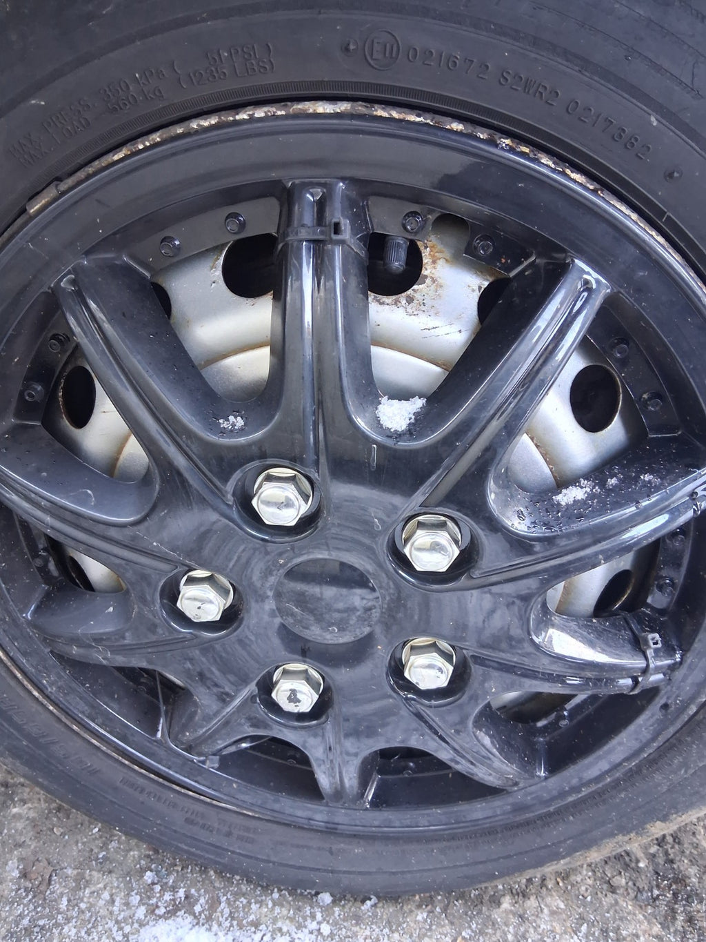 2015 VAUXHALL COMBO D 15 INCH STEEL WHEEL WITH TYRE 185/65R15