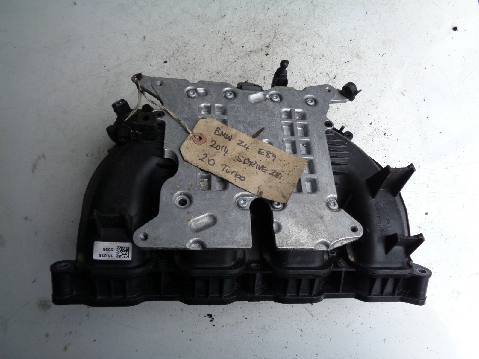 BMW Z4 E89 2014 SDRIVE 2.0 TURBO PLASTIC INTAKE MANIFOLD 1161 7588126 105435 12