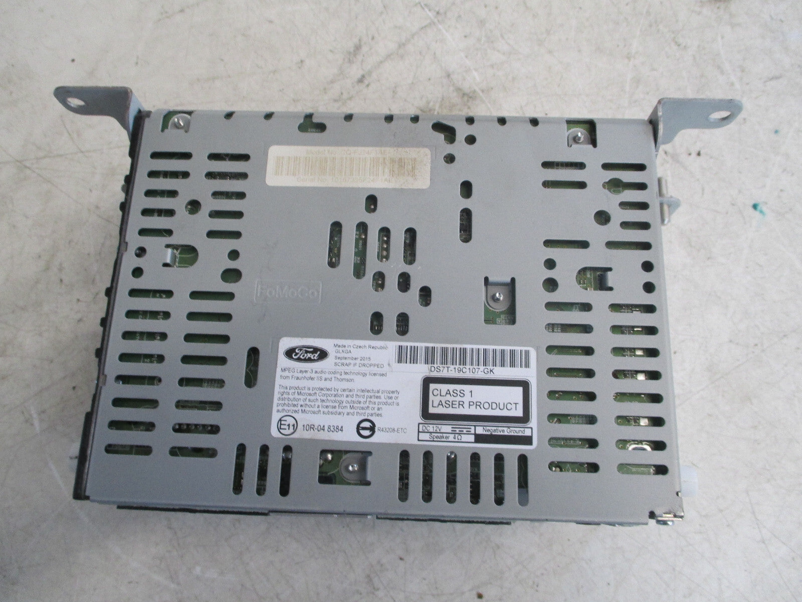 FORD MONDEO MK5 2016 RADIO CD PLAYER HEAD UNIT DS7T19C107GK