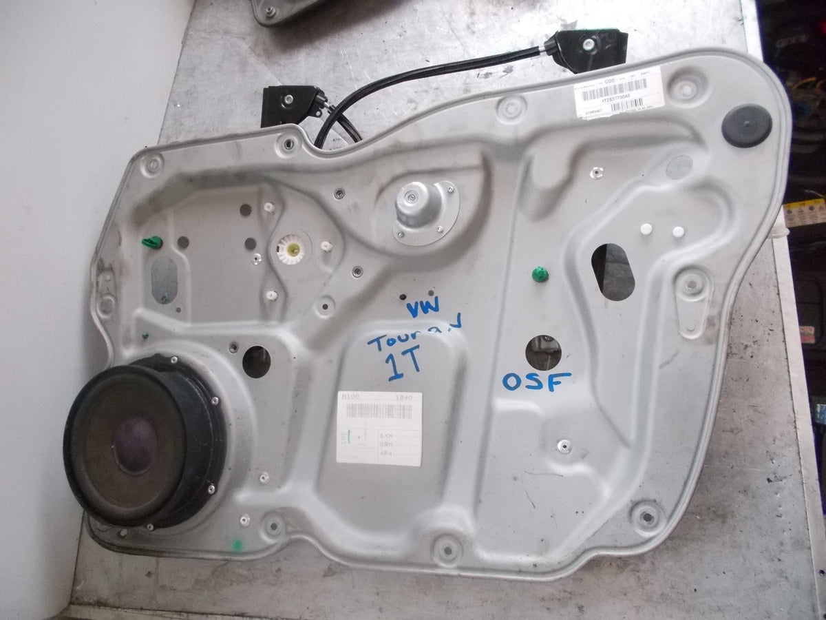 VOLKSWAGEN TOURAN 1T OSF DRIVER SIDE FRONT WINDOW REGULATOR 1T2837730AE