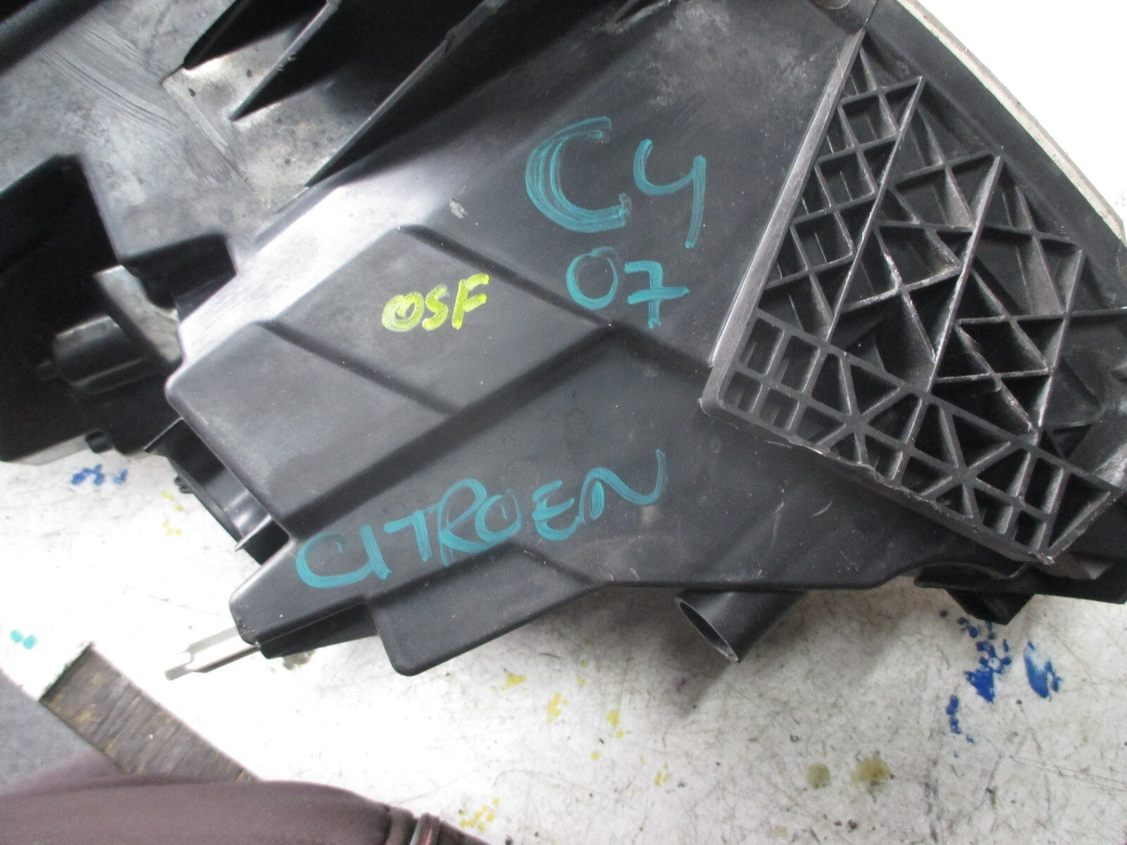 CITROEN C4 2007 OSF DRIVER SIDE HEADLIGHT B5H7H1DTG