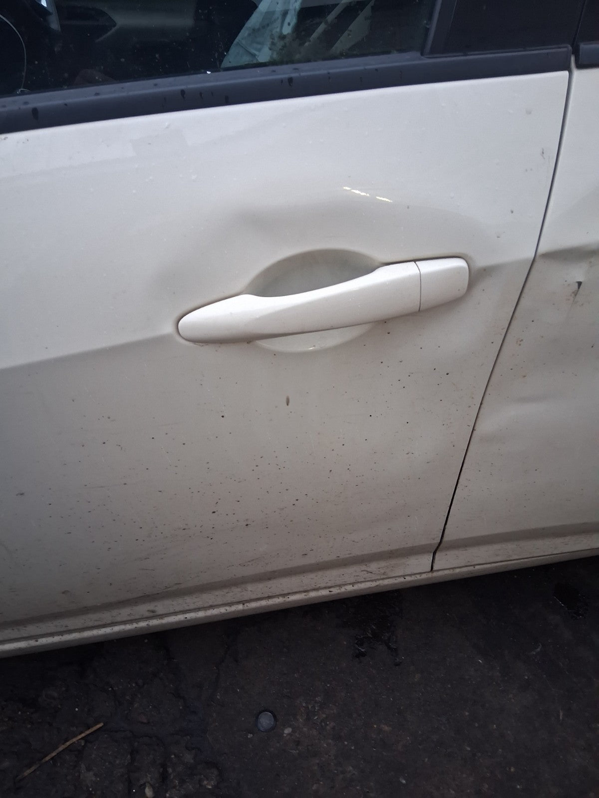 2018 NISSAN MICRA K14 NSF PASSENGER SIDE FRONT LEFT BARE DOOR IVORY D16