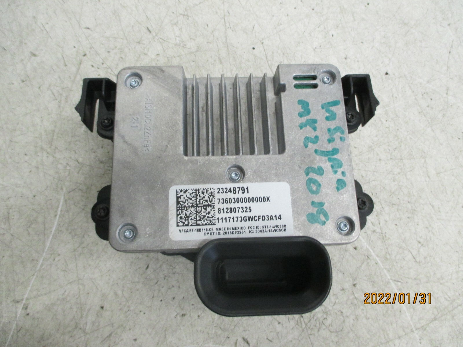 VAUXHALL INSIGNIA B MK2 2018 WIRELESS CHARGER MODULE 23248791