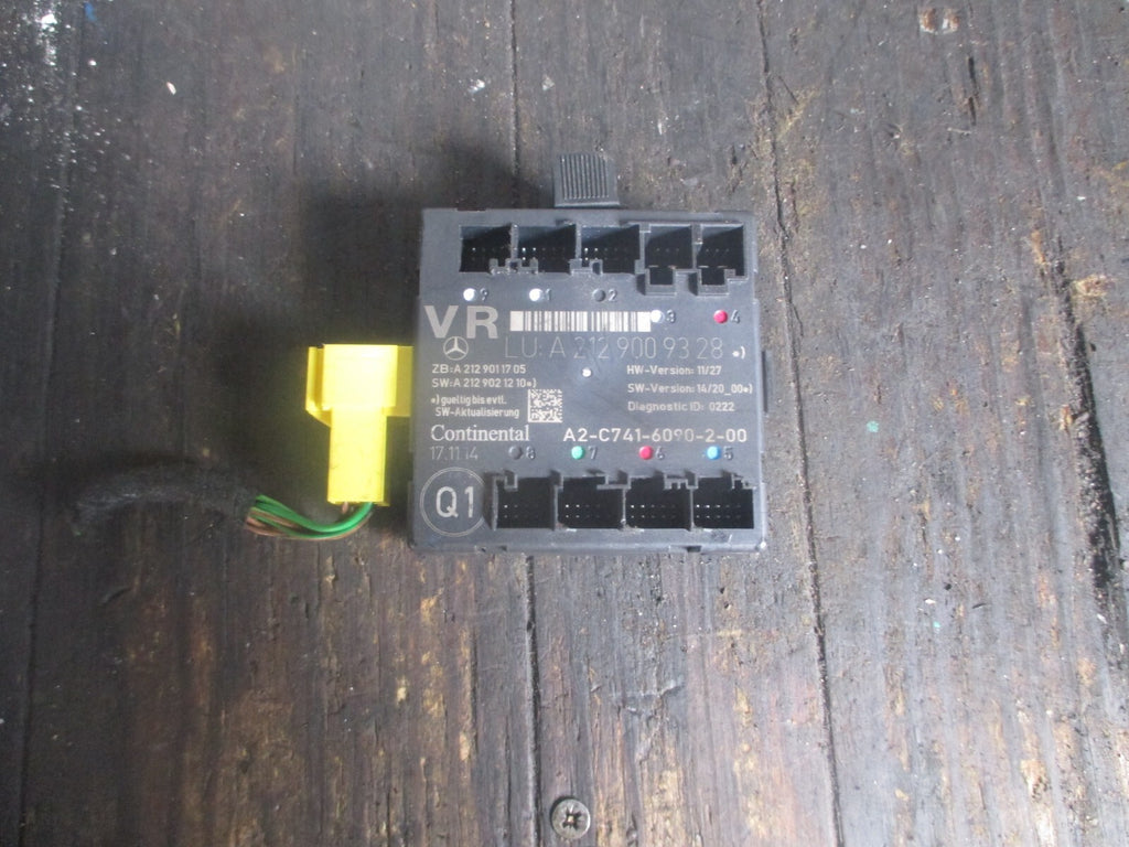 MERCEDES-BENZ C CLASS 2014 OSF FRONT DOOR CONTROL MODULE A2129009328