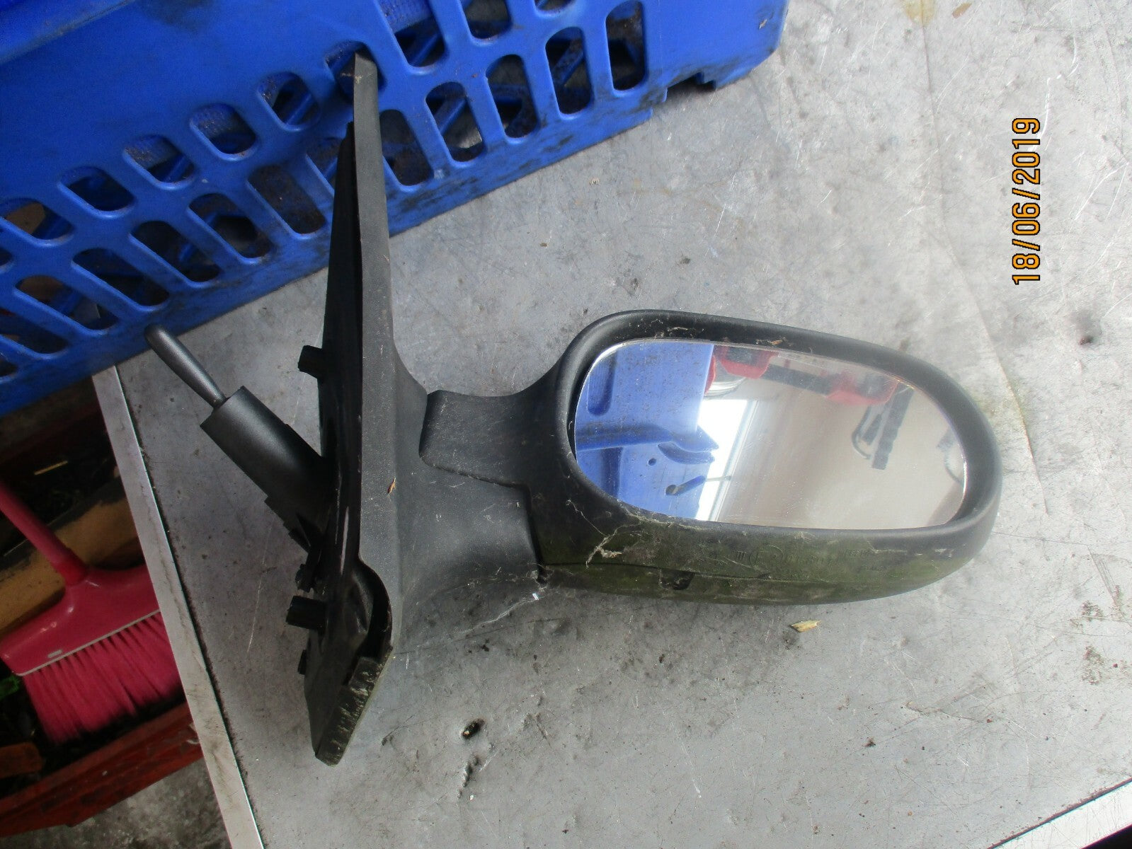 RENAULT CLIO MK2 2003 DRIVER OFF SIDE WING MIRROR BLACK