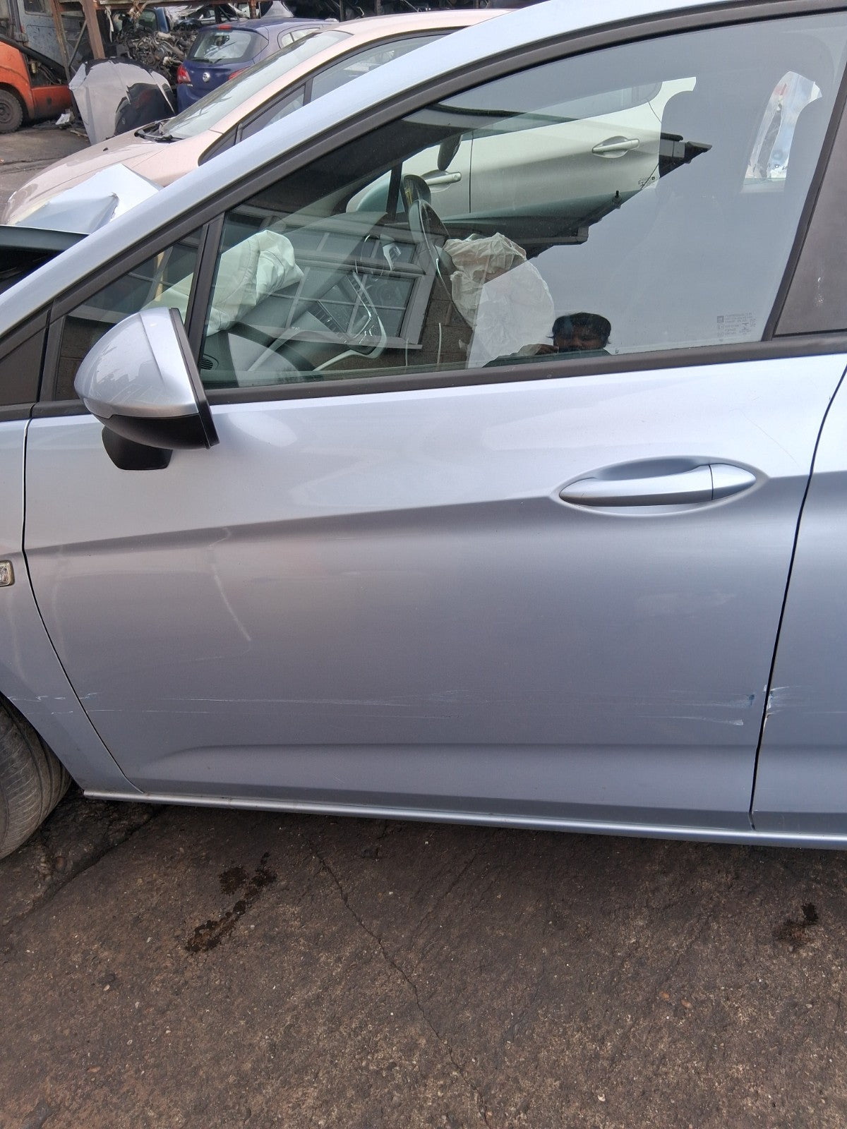 2019 VAUXHALL ASTRA K NSF PASSENGER SIDE FRONT BARE DOOR MAGNETIC SILVER Z189