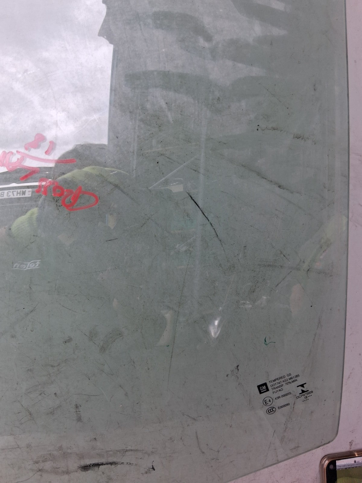 VAUXHALL CROSSLAND X 2018 NSF PASSENGER SIDE FRONT LEFT WINDOW GLASS