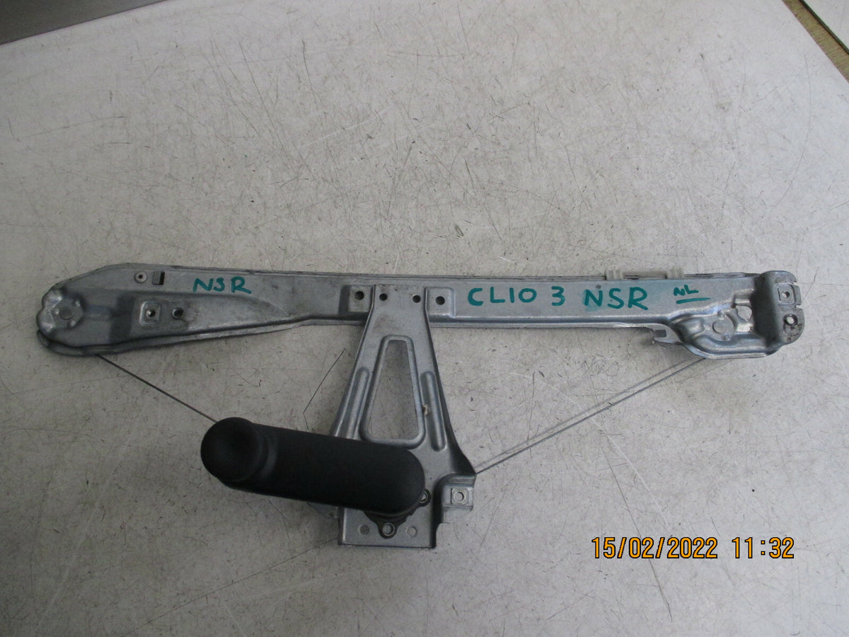 RENAULT CLIO MK3 2008 NSR PASSENGER REAR MANUAL WINDOW REGULATOR 8200291154