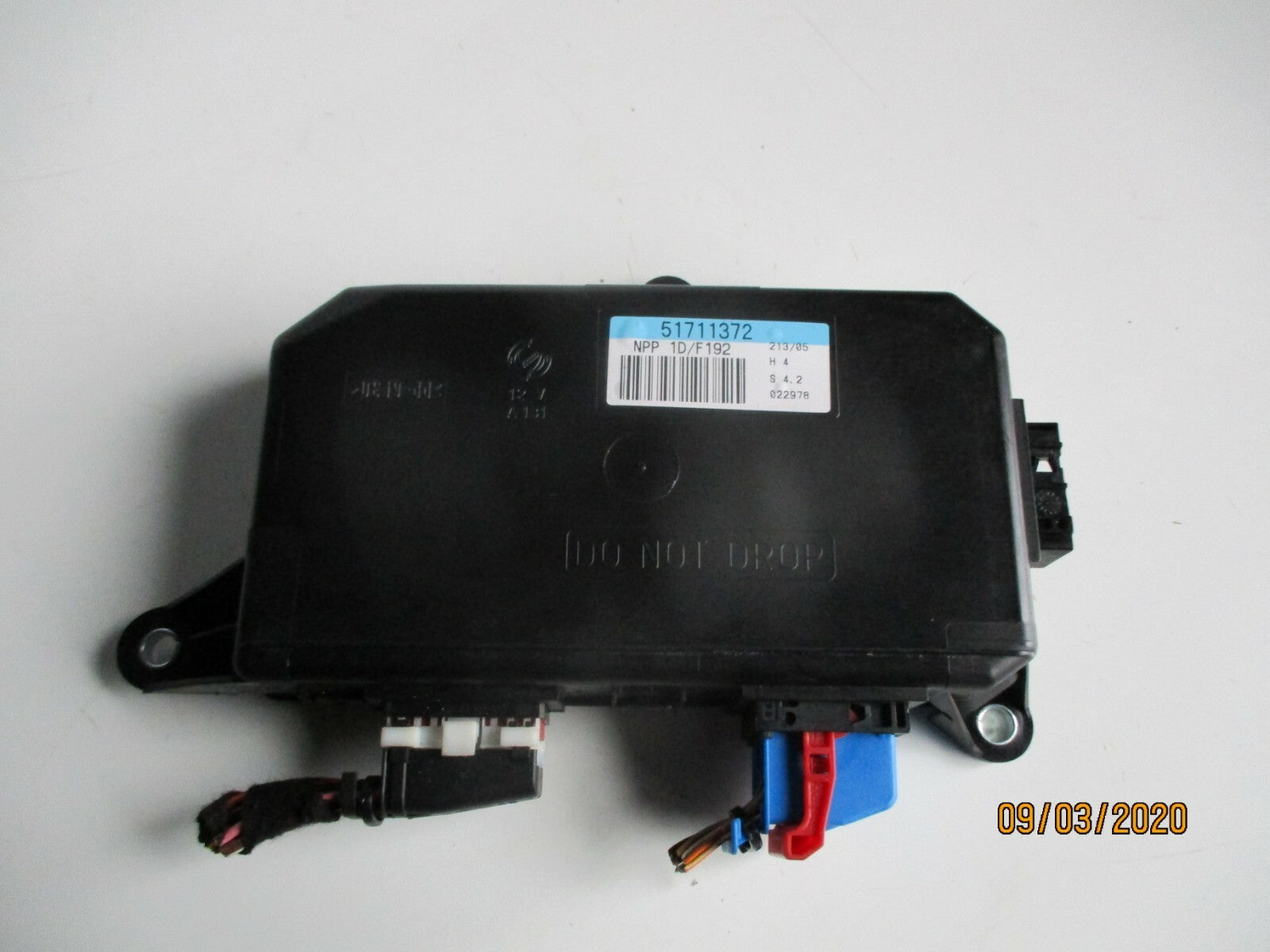 FIAT STILO 2005 NSF PASSENGER SIDE FRONT DOOR ECU CONTROL MODULE UNIT 51711372