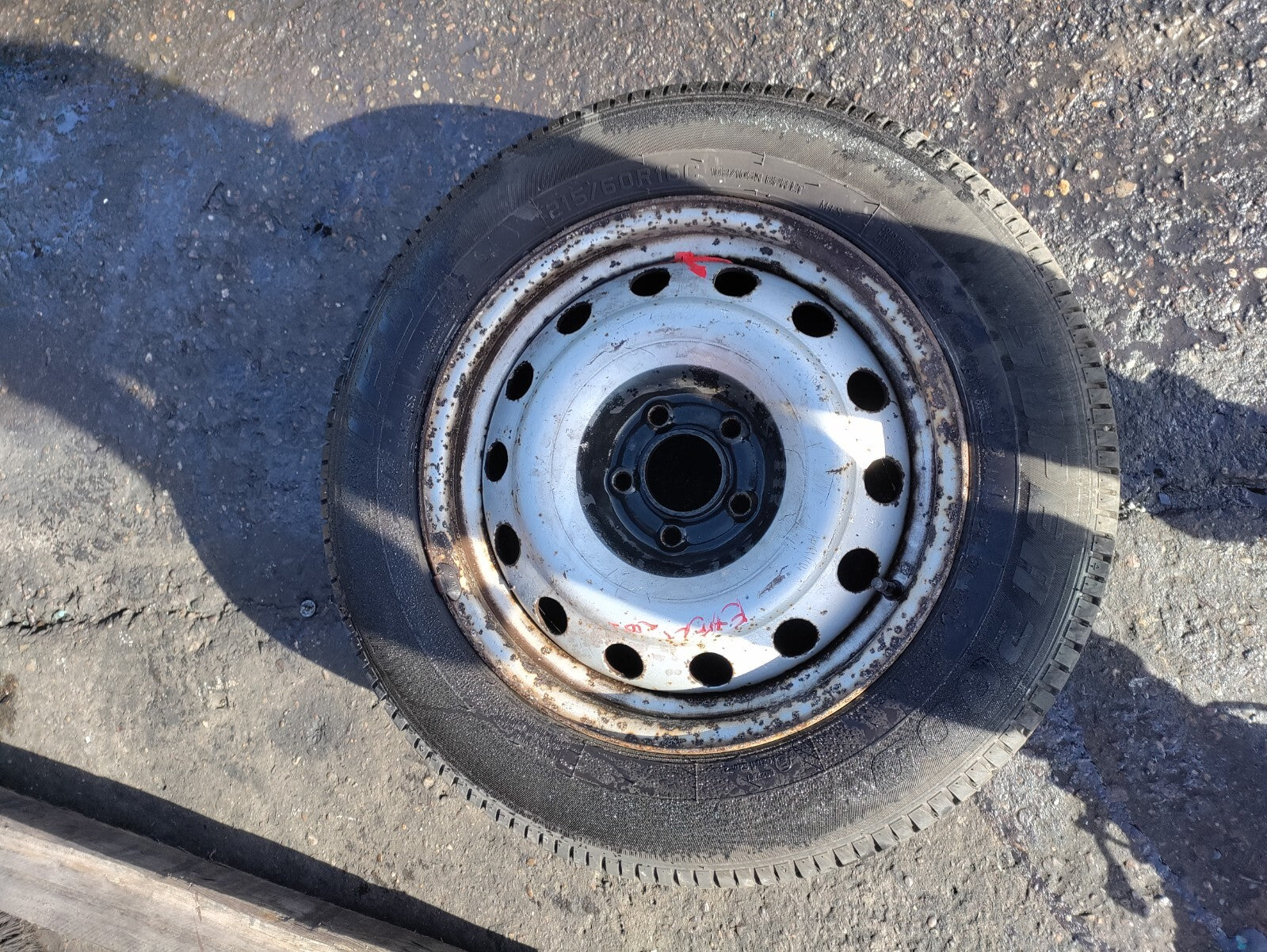 2007 PEUGEOT EXPERT MK2 16 INCH STEEL WHEEL WITH TYRE 215/60R16