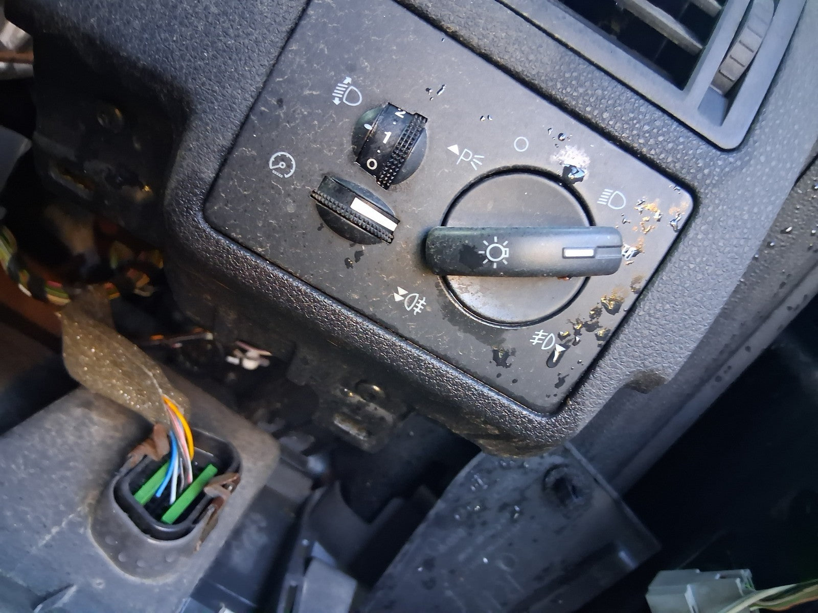 2009 FORD KUGA MK1 HEADLIGHT ADJUSTER CONTROL SWITCH PANEL