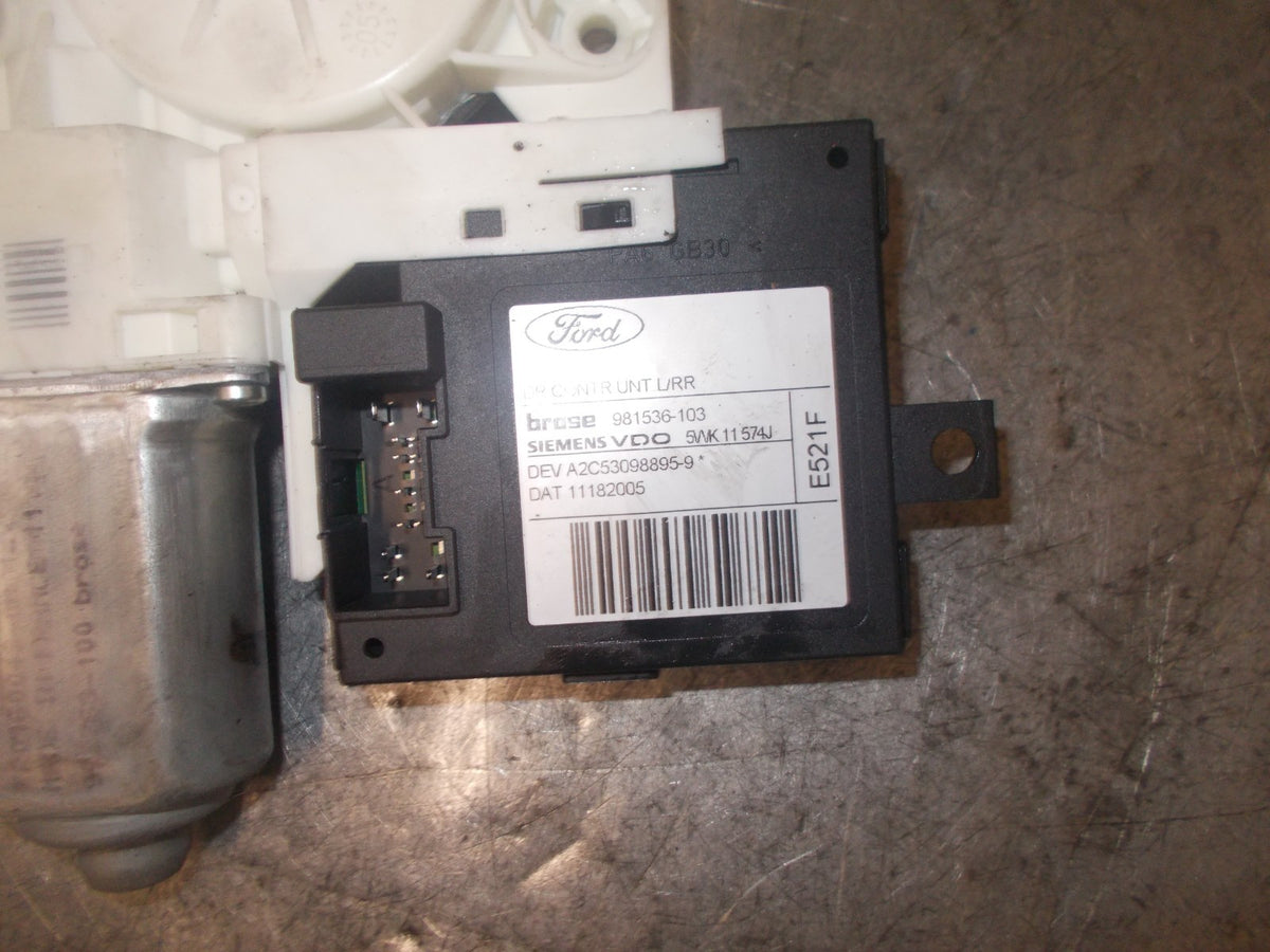 FORD FOCUS C-MAX 2005 NSR PASSENGER SIDE REAR WINDOW REGULATOR 981536103