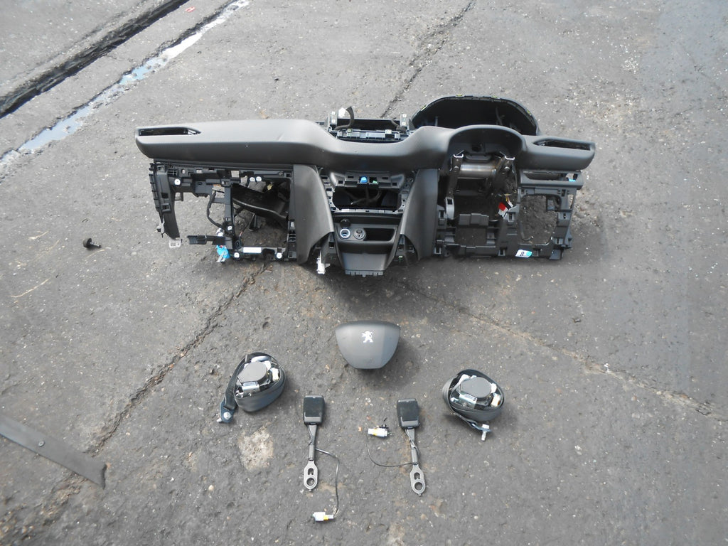 PEUGEOT 2008 2016 AIRBAG AIR BAG KIT SET DASHBOARD SEAT BELTS PRE TENSIONERS