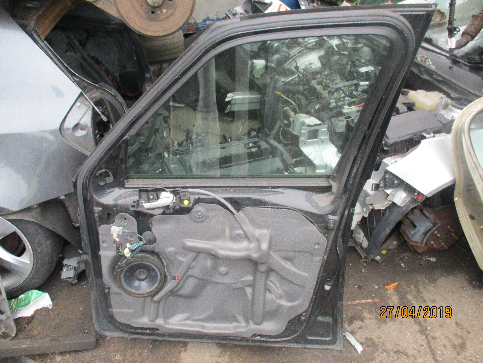 FORD GALAXY MK3 OSF DRIVER SIDE FRONT DOOR BARE BLACK