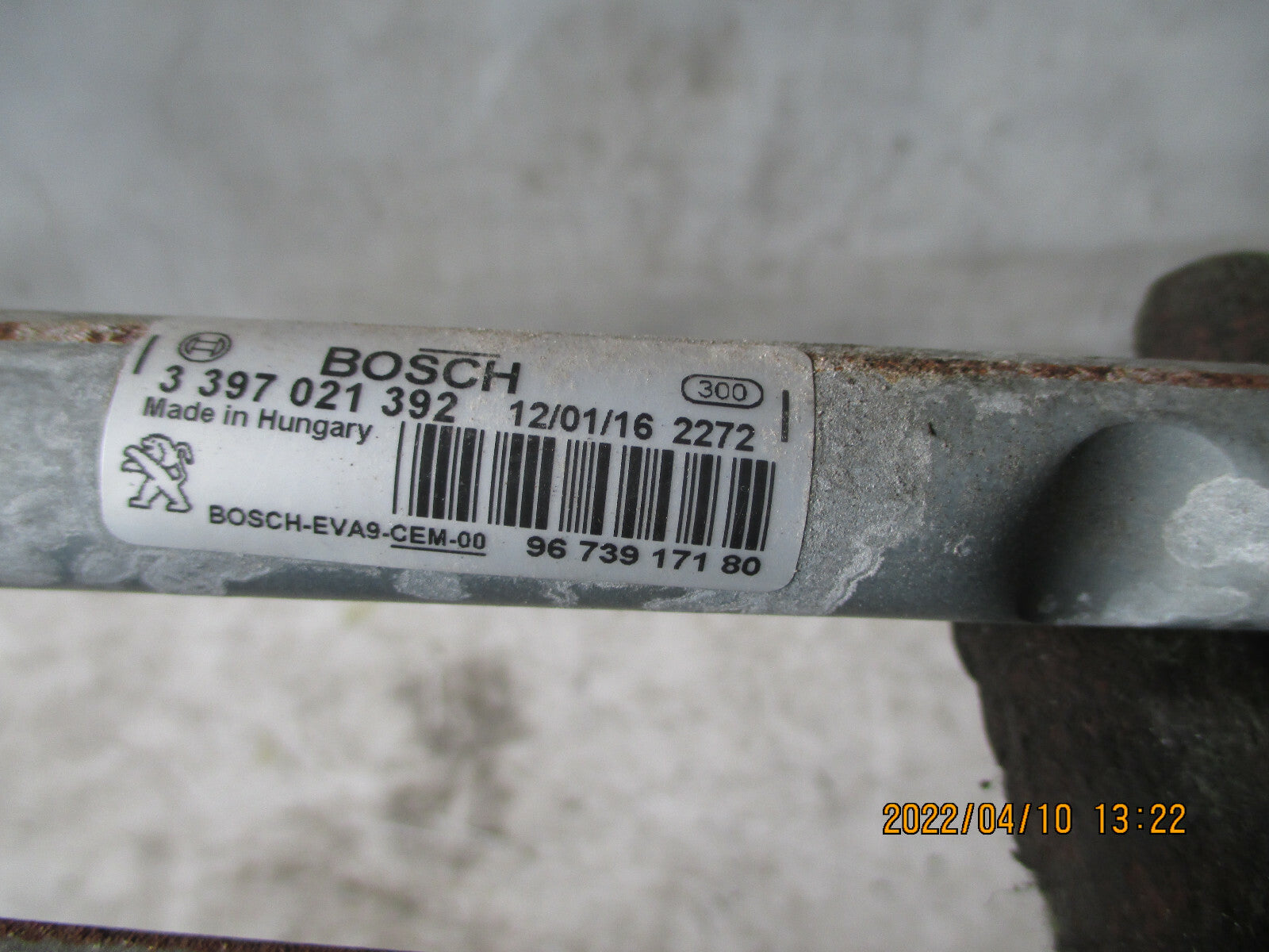 PEUGEOT 208 2016 FRONT WINDSCREEN WIPER MOTOR LINKAGE 9673917180