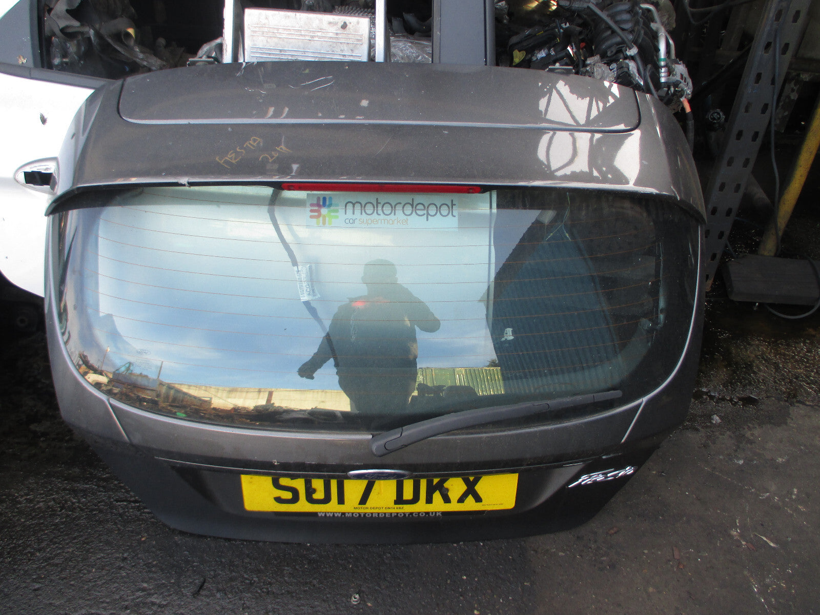 FORD FIESTA MK7 2017 3 DOOR REAR BARE TAILGATE BOOT LID MAGNETIC GREY