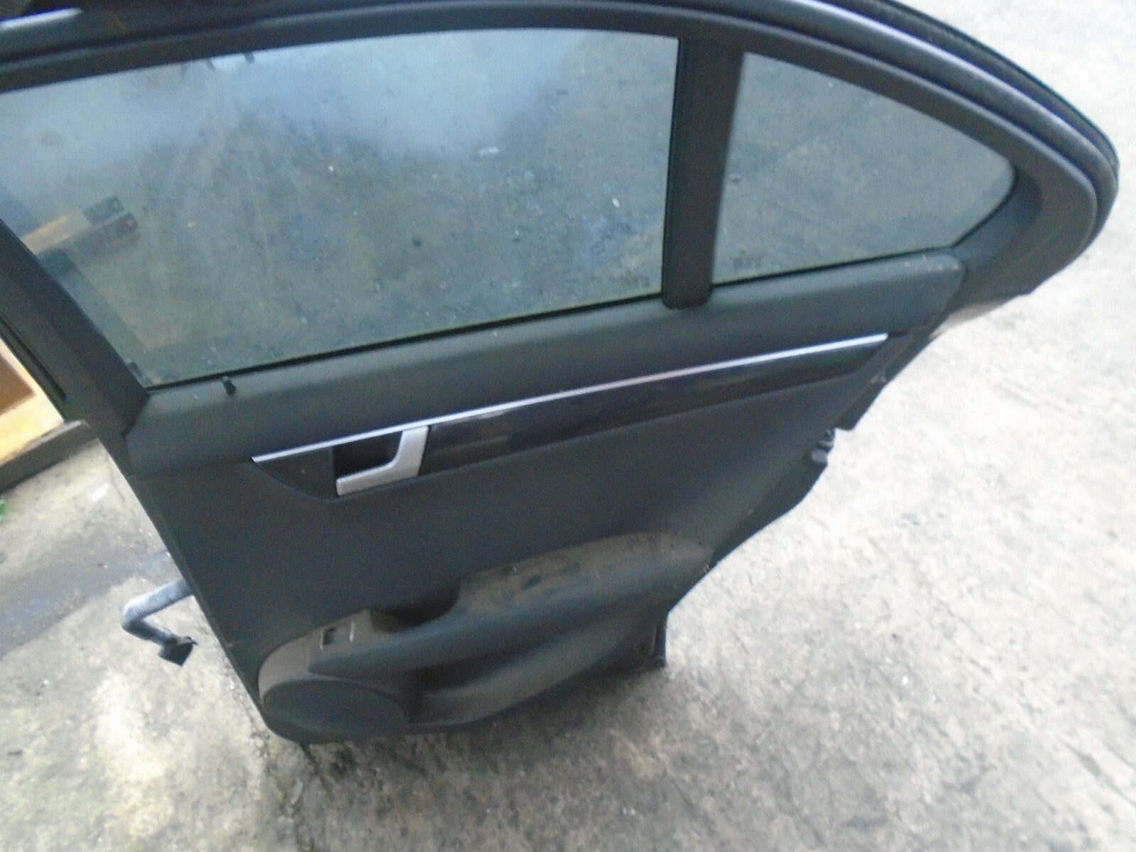 MERCEDES BENZ C CLASS W204 2012 OSR DRIVER SIDE REAR DOOR COMPLETE BLACK 183