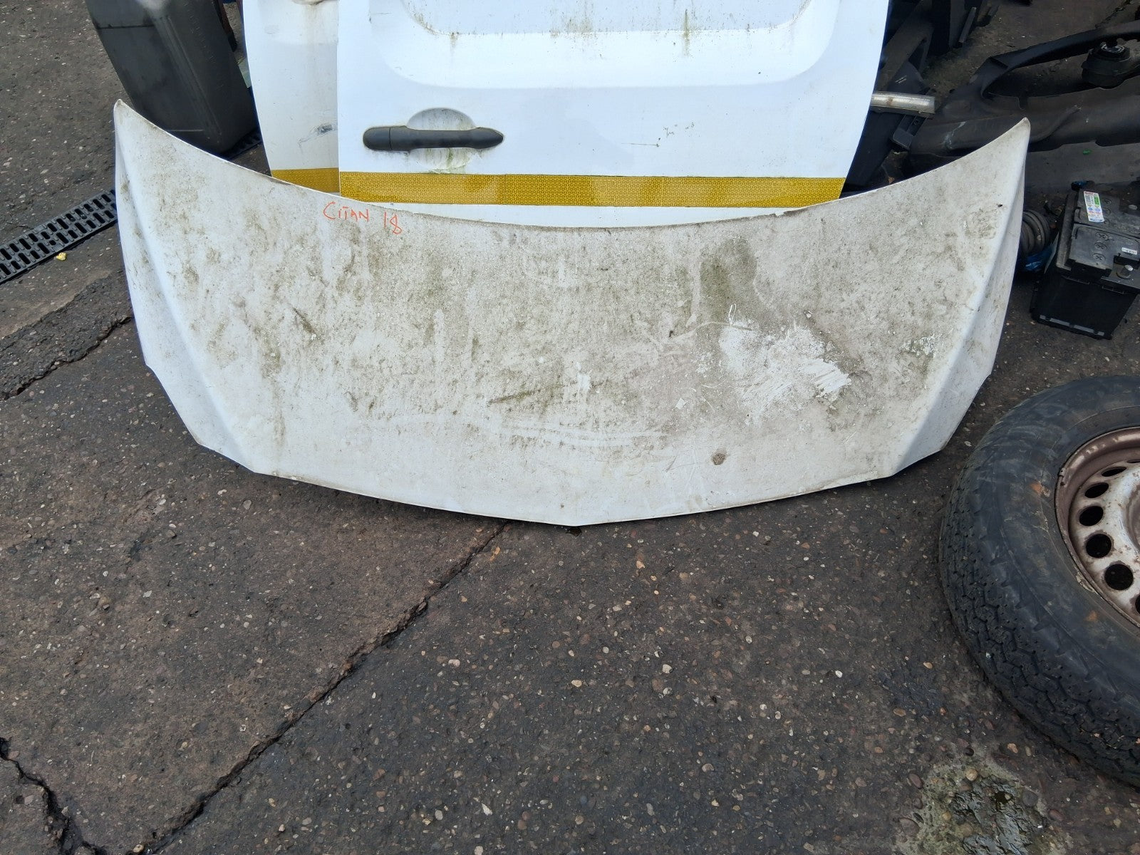 2018 MERCEDES BENZ CITAN W415 FRONT BONNET HOOD PANEL WHITE