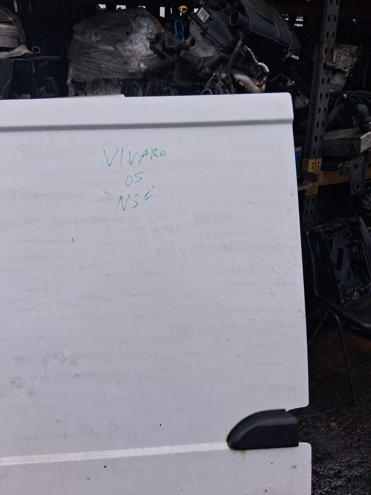 2005 VAUXHALL VIVARO MK1 NS PASSENGER SIDE LEFT SLIDING DOOR WHITE