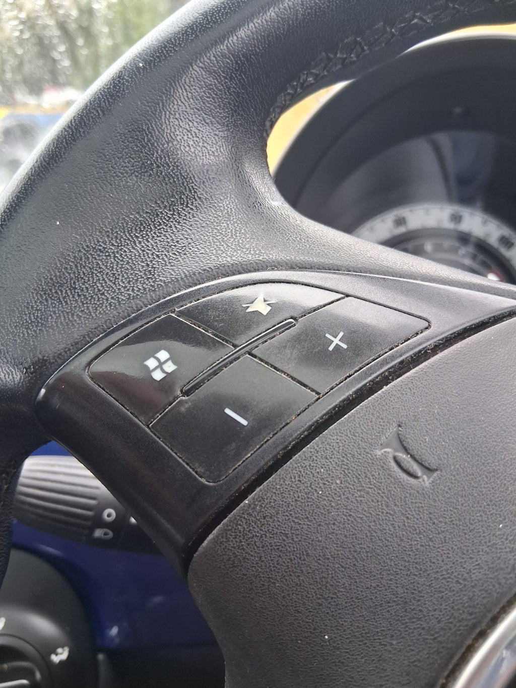 2010 FIAT 500 LOUNGE MK1 MULTIFUNCTIONAL STEERING WHEEL WITHOUT AIRBAG