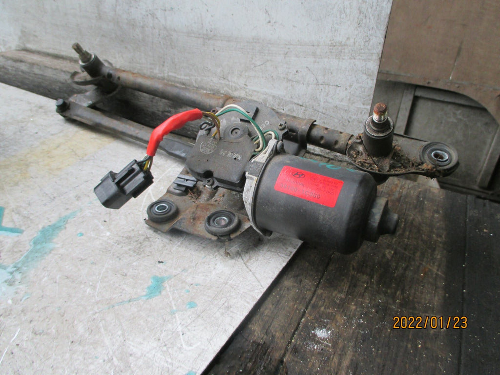 HYUNDAI GETZ 2007 FRONT WINDSCREEN WIPER MOTOR LINKAGES 981001C900