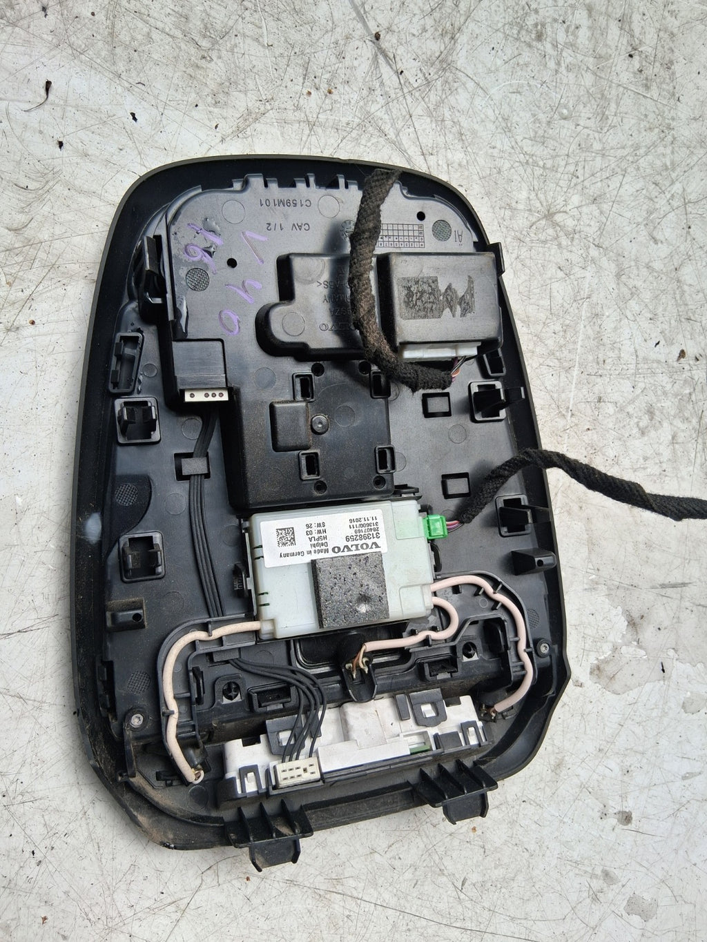 2016 VOLVO V40 FRONT INTERIOR ROOF READING LIGHT LAMP